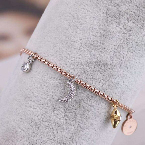 Michael Kors Tri-Tone Crystal Celestial Bracelet - Picture 5 of 11